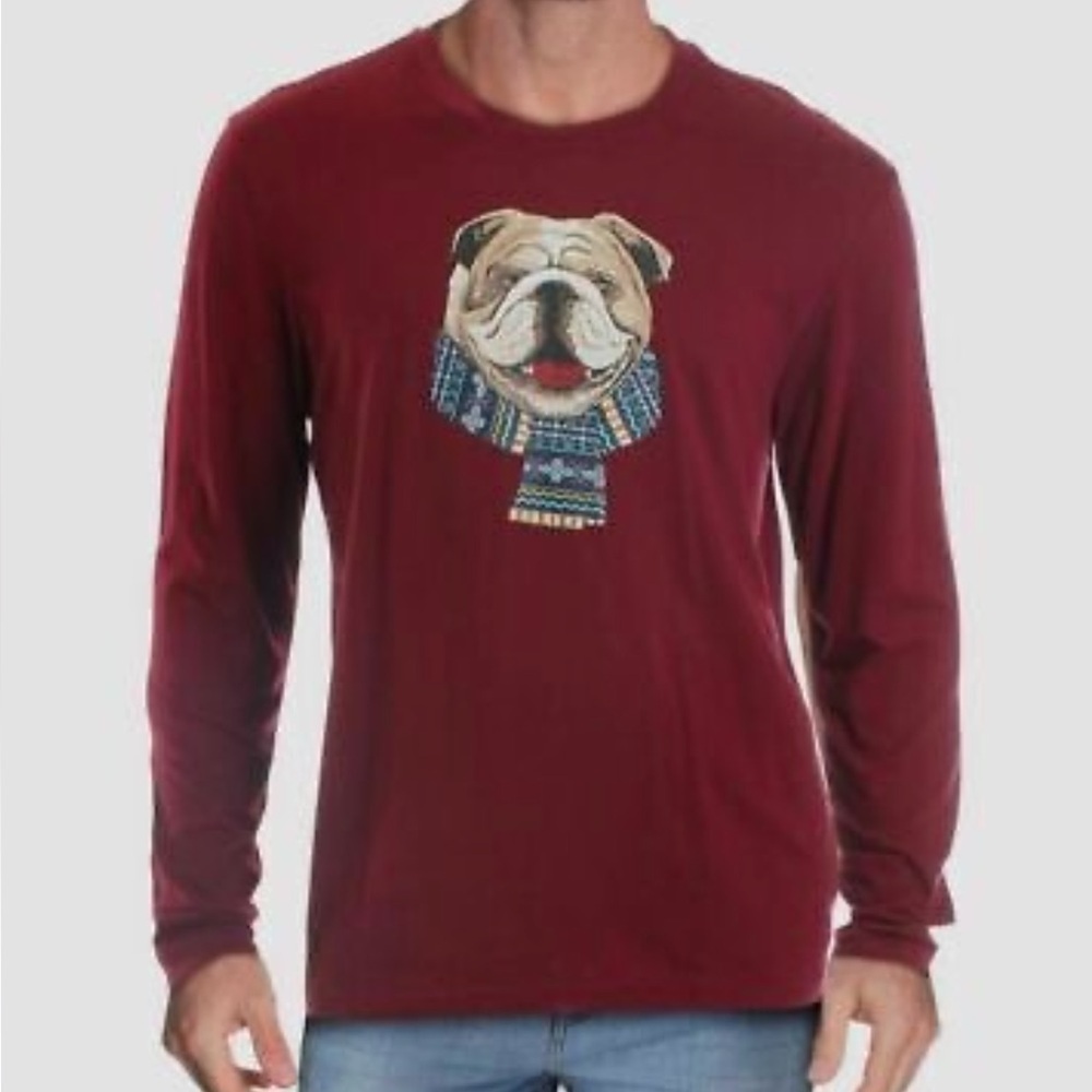 Club Room Macys Medium dog scarf winter long sleeve tee